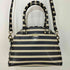 ケイトスペード Kate spade ボーダー柄2WAYレザーバッグ レディース