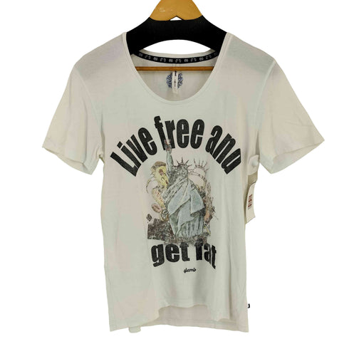 グラム glamb Live free and get fat フロントプリントTシャツ メンズ JPN:2