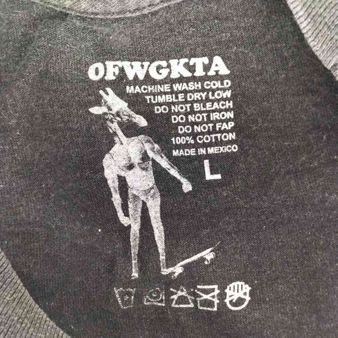 OFWGKTA バックプリント クルーネック半袖Tシャツ メンズ JPN:L