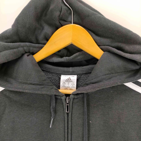 アディダス adidas エッセンシャルズ フリース 3ストライプス フルジップパーカー レディース XL