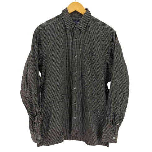 ラルフローレンパープルレーベル RALPH LAUREN PURPLE LABEL イタリア製 長袖 チェックシャツ メンズ import:M