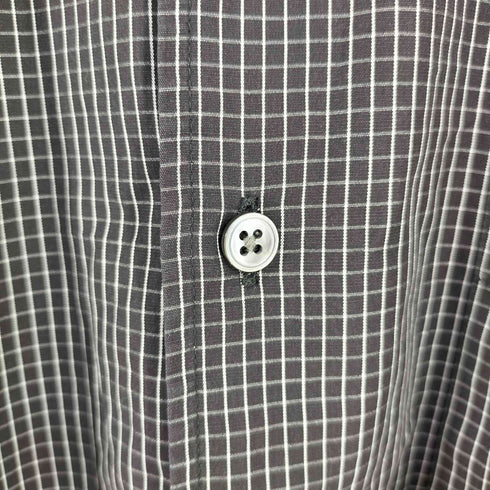 ラルフローレンパープルレーベル RALPH LAUREN PURPLE LABEL イタリア製 長袖 チェックシャツ メンズ import:M