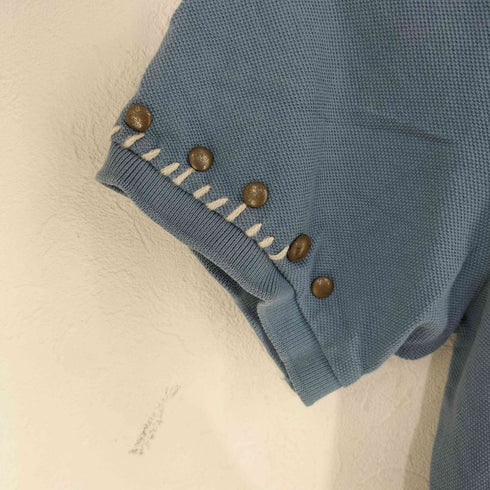ポロバイラルフローレン Polo by RALPH LAUREN CUSTOM FIT ネイティブ コンチョボタン 半袖ポロシャツ メンズ import:L