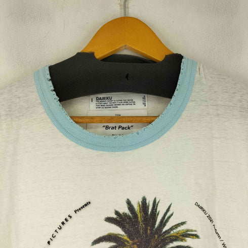 ダイリク DAIRIKU 21AW フロントプリント リンガーTシャツ メンズ JPN:L