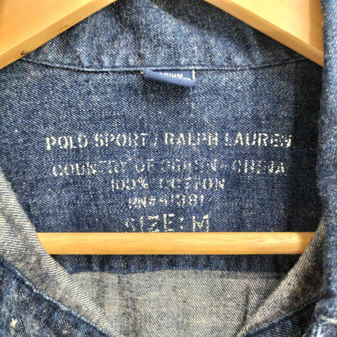 ポロスポーツラルフローレン POLO SPORT RALPH LAUREN 90S M35 デニムプルオーバーシャツ メンズ import:M
