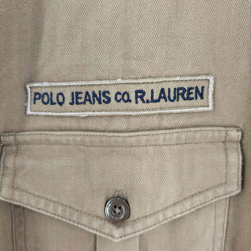 ポロジーンズカンパニーラルフローレン POLO JEANS COMPANY RALPH LAUREN ヘリンボーン シャツジャケット メンズ import:M