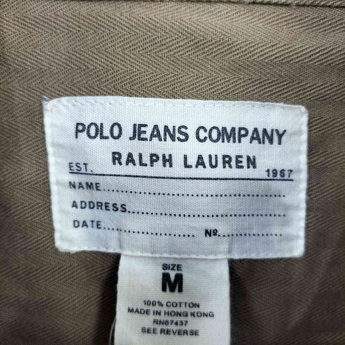 ポロジーンズカンパニーラルフローレン POLO JEANS COMPANY RALPH LAUREN ヘリンボーン シャツジャケット メンズ import:M