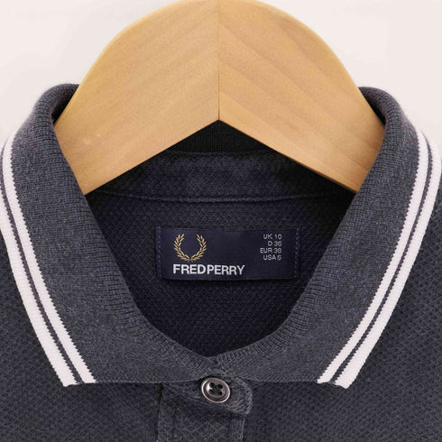 フレッドペリー FRED PERRY Boyfriend Fit Shirt Dress ボーイフレンド フィット シャツ ドレス ポロ ワンピース レディース EUR:38