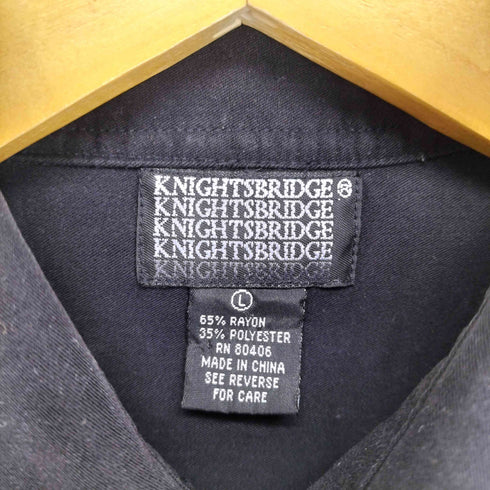 ナイツブリッジ KNIGHTSBRIDGE レーヨン混 レギュラーカラーL/S シャツ メンズ JPN:L