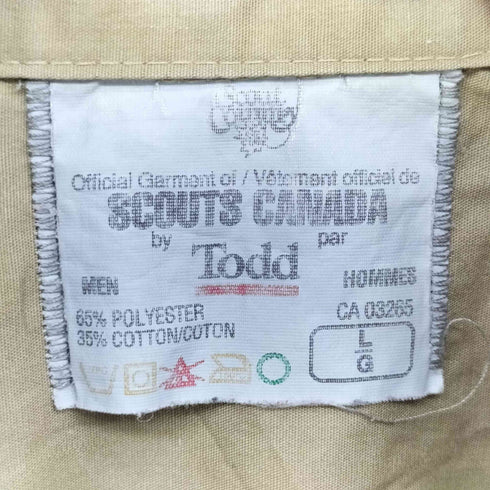 Todd SCOUTS CANADA L/S ボーイスカウトシャツ メンズ import:L