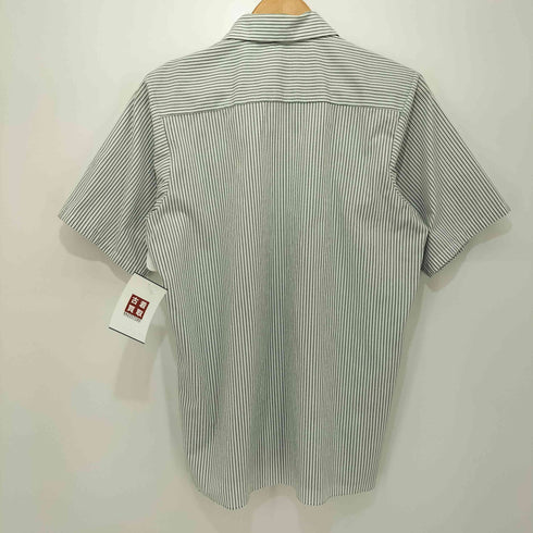 レッドキャップ RED KAP 企業ロゴ S/S ストライプ シャツ メンズ S