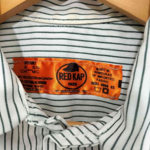 レッドキャップ RED KAP 企業ロゴ S/S ストライプ シャツ メンズ S