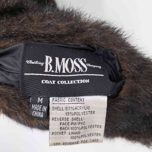 B.MOSS アクリル ファー ベスト リバーシブル メンズ import:M
