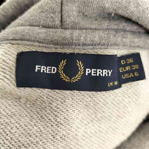 フレッドペリー FRED PERRY Aライン スエット パーカー レディース UK:10