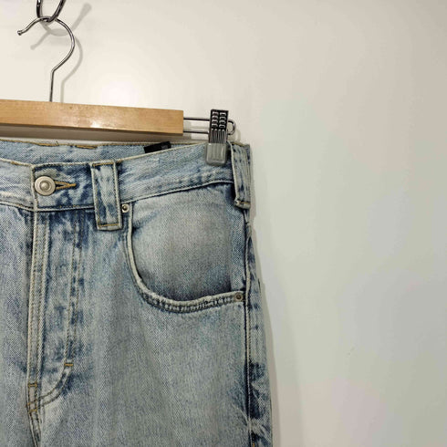 ザラ ZARA バギー フィット ボタンフライ デニム パンツ メンズ 28