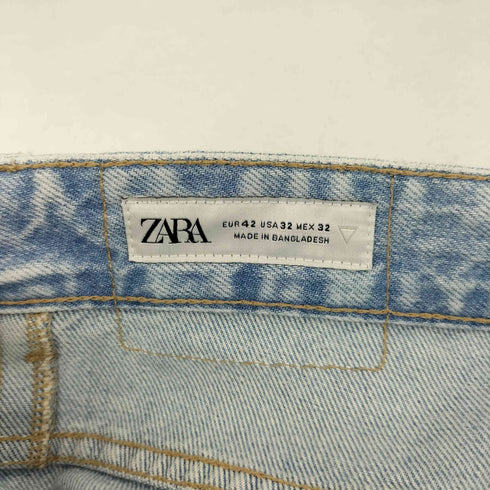 ザラ ZARA BAGGY DENIM SHORT ビックシルエット ワイド バギー デニム ショート パンツ ショーツ メンズ 32