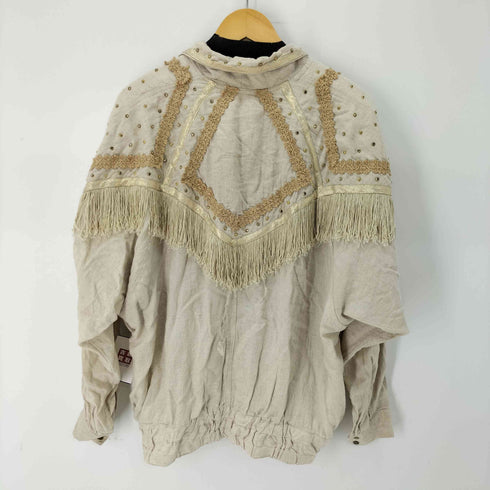 Varda Garfinkel MADE IN USA レーヨン混 スタッズ フリンジジャケット メンズ import:M