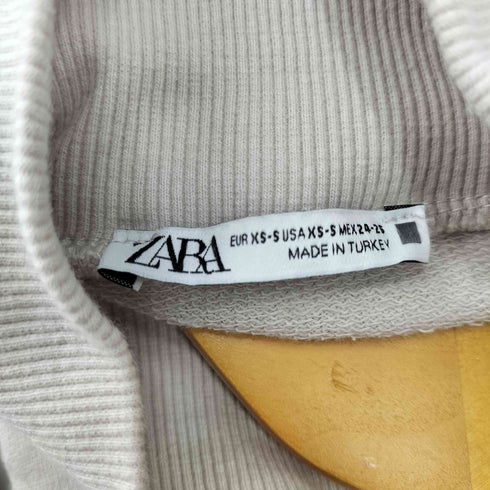 ザラ ZARA ラウンドフリル スウェットワンピース レディース import:XS