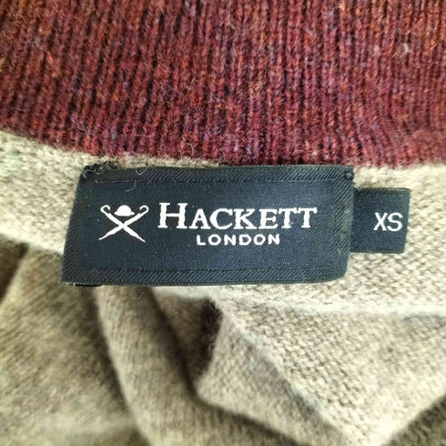 ハケットロンドン hackett london ラムウール ハーフジップ ハイネックニット メンズ import:XS