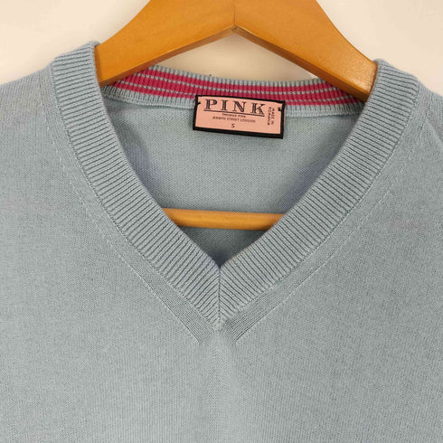 THOMAS PINK コットンカシミヤ Vネックニット レディース import:S