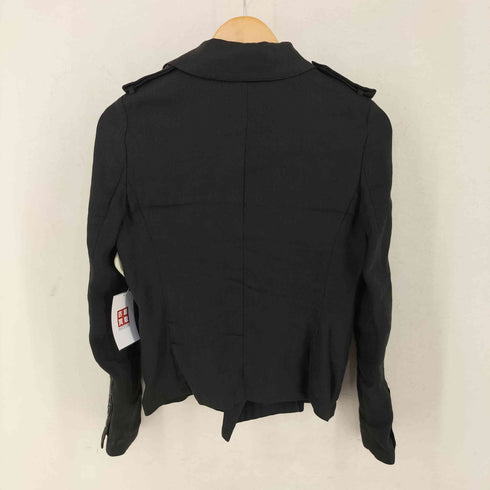 グリーン green リネン混 ショート丈ジャケット レディース US:0-2