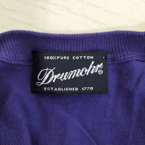 ドルモア Drumohr イタリア製 チェック切替 コットン ニットベスト メンズ 44