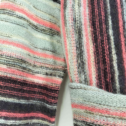 ミッソーニ MISSONI イタリア製 クレイジーパターン キッドモヘア混 ウール ニットワンピース レディース 42