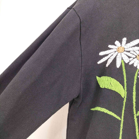 ニッチ niche. Flower EMB Neck Sweat-Cosmos メンズ L