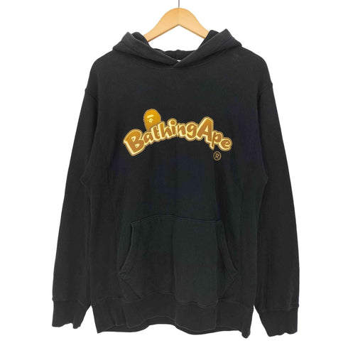 アベイシングエイプ A BATHING APE 90s 初期 NIGO期 ロゴプリント プルオーバーパーカー メンズ JPN:M