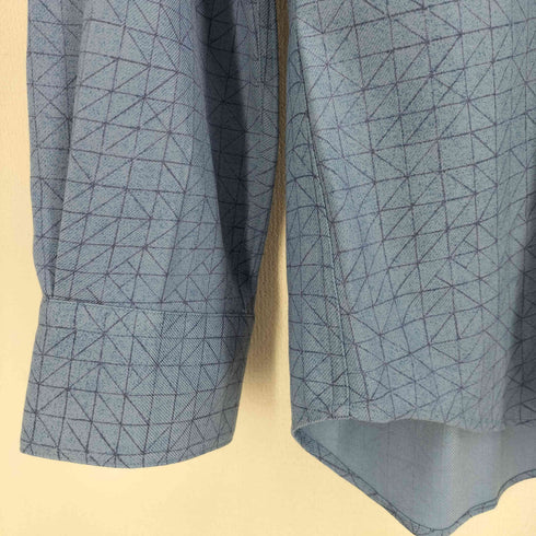 ランバンコレクション LANVIN COLLECTION ウール 総柄 長袖シャツ メンズ JPN:M