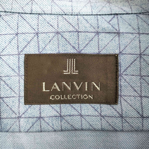 ランバンコレクション LANVIN COLLECTION ウール 総柄 長袖シャツ メンズ JPN:M