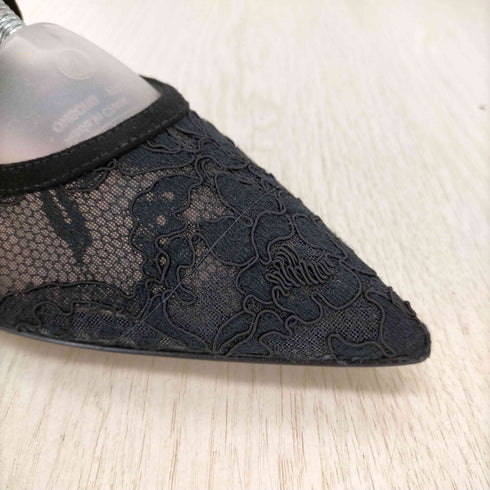 ジャンビトロッシ Gianvito Rossi レースポインテッドトゥパンプス レディース EUR:37