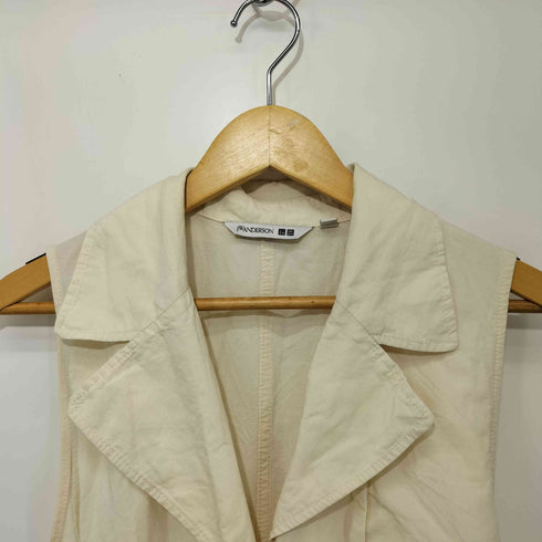 ユニクロジェイダブリューアンダーソン UNIQLO JW ANDERSON 22SS リネンブレンドラペルワンピース レディース JPN:L