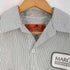 レッドキャップ RED KAP 企業ワッペン ストライプ ワークシャツ メンズ import:M