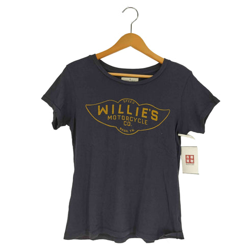 IMOGENE+WILLIE USA製 クルーネック Tシャツ レディース import:M