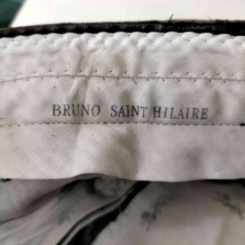 BRUNO SAINT HILAIRE OPTIジッパー 2タック 太畝 コーデュロイ パンツ メンズ 35