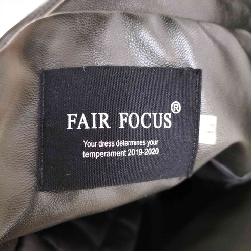 FAIR FOCUS ワッペン フェイクレザー スタジャン メンズ import:L
