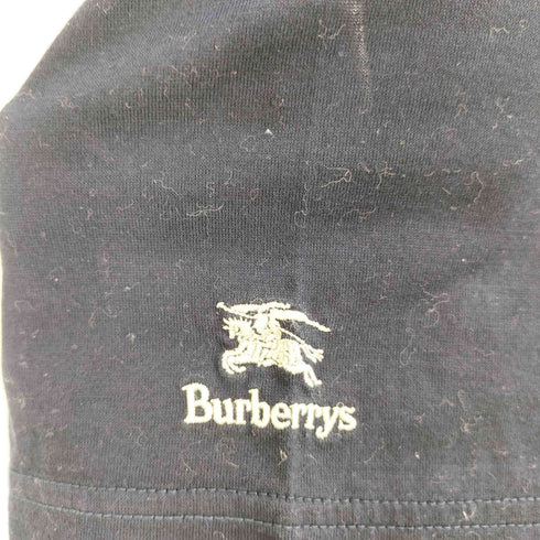 バーバリーズ BURBERRYS 90s コットン 袖ロゴ刺繍 マルチストライプ半袖ポロシャツ メンズ MA