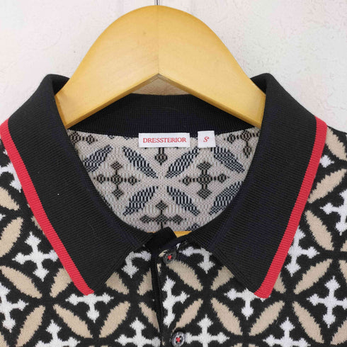 ドレステリア DRESSTERIOR オーバーラップサークル ニットポロ メンズ import:S