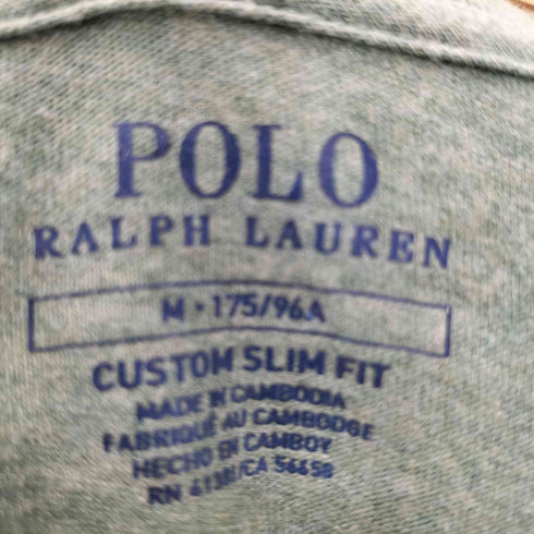 ポロラルフローレン POLO RALPH LAUREN CUSTOM SLIM FIT ポニー 刺繍 Tシャツ メンズ import:M