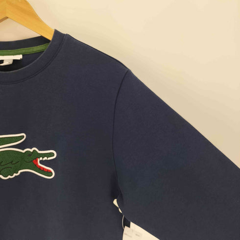 ラコステ LACOSTE クルーネック ロゴ ワニ メッシュ 刺繍 プルオーバー スウェット トレーナー メンズ import:S