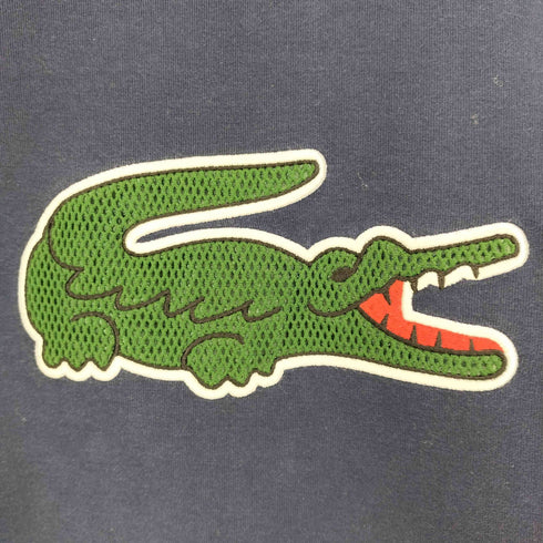 ラコステ LACOSTE クルーネック ロゴ ワニ メッシュ 刺繍 プルオーバー スウェット トレーナー メンズ import:S