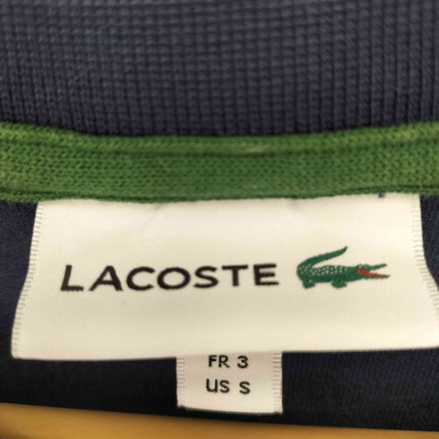 ラコステ LACOSTE クルーネック ロゴ ワニ メッシュ 刺繍 プルオーバー スウェット トレーナー メンズ import:S