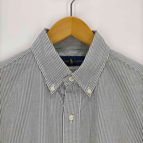 ラルフローレン RALPH LAUREN スモールポニー刺繍ストライプS/S ボタンダウンシャツ メンズ import:S