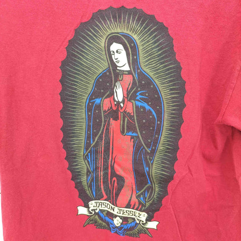 サンタクルズ SANTA CRUZ 00S NHS ボディ PRAY FOR ME プレイハンド マリア 両面 プリント S/S クルーネック Tシャツ メンズ