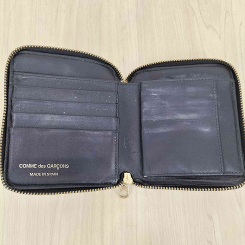 コムデギャルソン COMME des GARCONS ラウンドジップ 二つ折り コンパクトウォレット メンズ