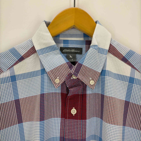 エディーバウアー Eddie Bauer チェックS/Sボタンダウンシャツ メンズ import:S