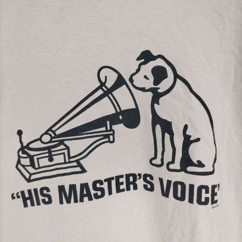 VICTOR NIPPER HIS MASTERS VOICE ニッパー君 ロゴ プリント S/S Tシャツ メンズ XL