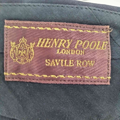 HENRY POOLE 2タックウールスラックス メンズ 82