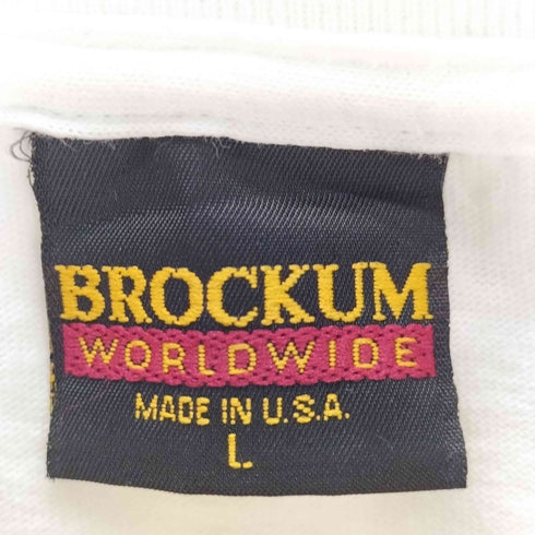 ブロッカム BROCKUM 90s 93年© THE NEW WORLD TOUR バンドTシャツ 袖シングル裾ダブル メンズ JPN:L